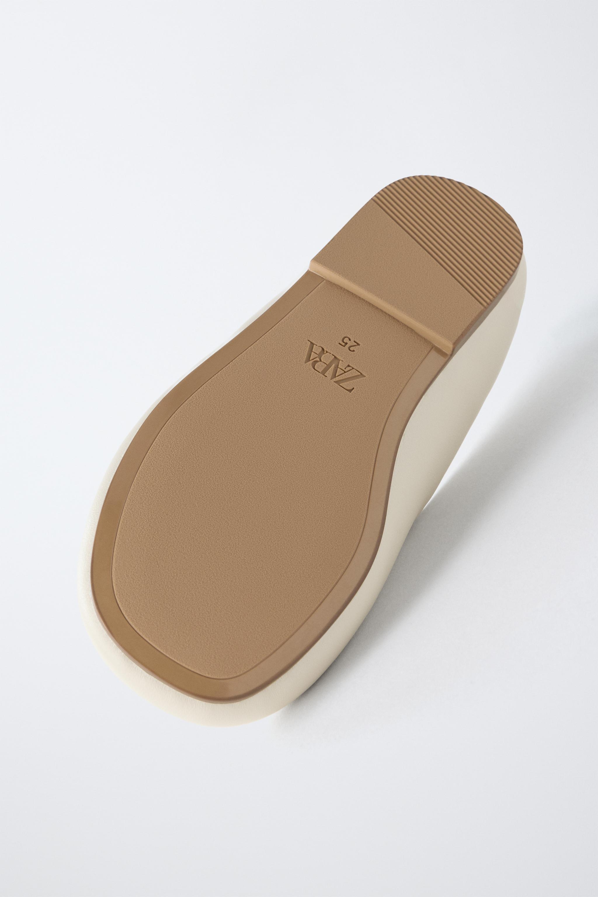 BALLERINES EN CUIR À NŒUD